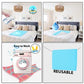 Polka Tots Bed Protector - Sky Blue - Medium - 70cm x 100cm