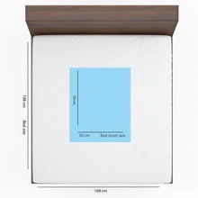 Polka Tots Bed Protector - Sky Blue - Medium - 70cm x 100cm - Laadlee