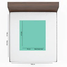 Polka Tots Bed Protector - Mint - Medium - 70cm x 100cm