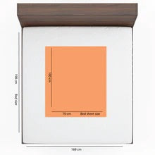 Polka Tots Bed Protector - Peach - Medium - 70cm x 100cm - Laadlee