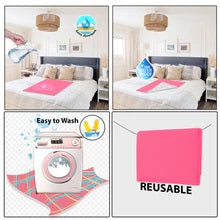Polka Tots Bed Protector - Pink - Large - 100cm x 140cm - Laadlee