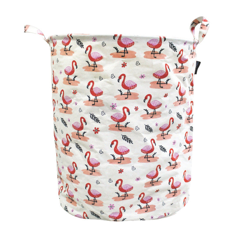 Polka Tots Laundry Bag - Flamingo