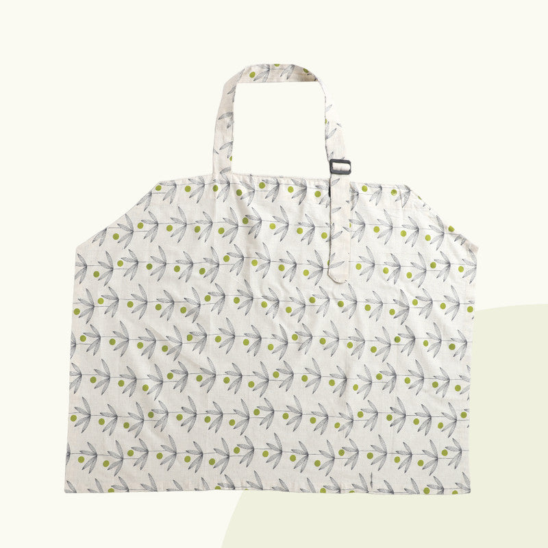 Polka Tots Nursing Cover - Green - Laadlee