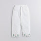 Polka Tots Full Sleeves Night Wear Rabbit Kurta Pyjama - White
