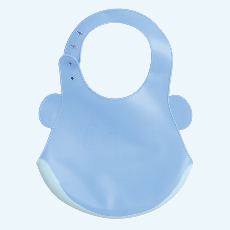 Polka Tots Waterproof Silicone Bibs with Pocket and Adjustable Snaps - Airoplane - Laadlee