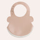 Polka Tots Waterproof Silicone Bibs with Pocket and Adjustable Snaps Car - Light Brown