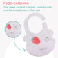 Polka Tots Waterproof Silicone Bibs with Pocket and Adjustable Snaps - Strawberry