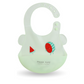 Polka Tots Waterproof Silicone Bibs with Pocket and Adjustable Snaps - Watermelon