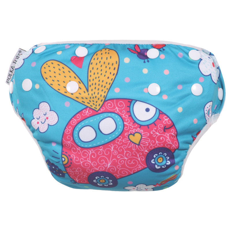 Polka Tots Reusable Swim Diaper - Car - Laadlee