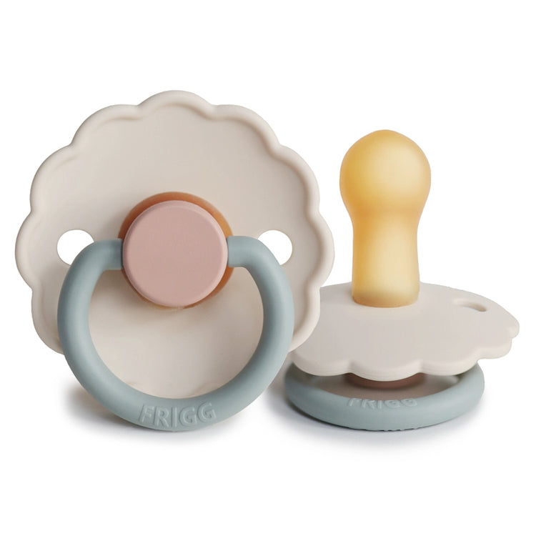 Frigg Daisy Latex Baby Pacifier 6M-18M, 1Pack, Cotton Candy - Size 2 - Laadlee