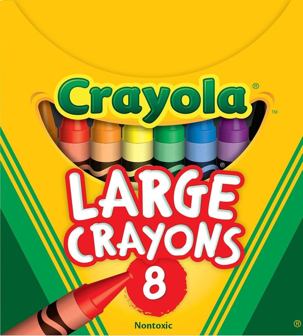 Fast Crayons Crayola Large Crayons - 8pcs | Buy Online UAE - Fast & Free Delivery ...