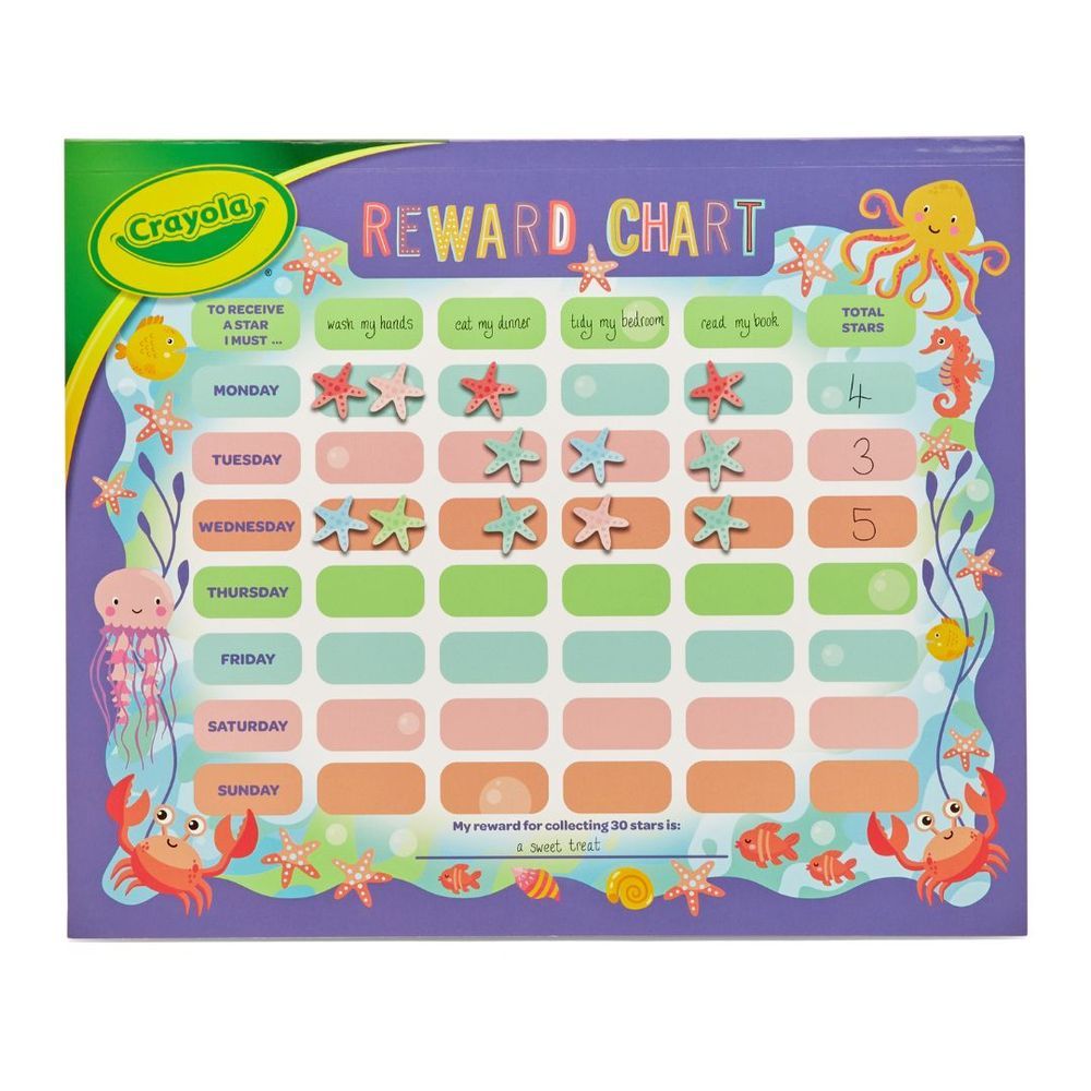 crayola-under-the-sea-reward-chart-and-crafting-activity-kit-2