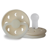Frigg Moon Phase Silicone Baby Pacifier 6M-18M, 1Pack, Cream Night - Size 2 - Laadlee