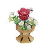 Cubic Fun 3D Puzzle Rose Flower Bouquet - 120pcs