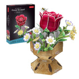 Cubic Fun 3D Puzzle Rose Flower Bouquet - 120pcs