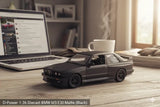 D-Power 1:36 Diecast BMW M3 E30 (1986-1991) Car - Matte Black