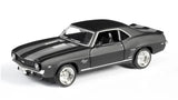 D-Power 1:36 Diecast Chevrolet Camaro 1969 Car – Matte Black