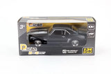 D-Power 1:36 Diecast Chevrolet Camaro 1969 Car – Matte Black