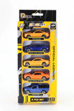 D-Power 1:64 Diecast Car Set – 5pc (Ford Mustang 2015, Corvette Grand Sport 2017, Camaro 2010, Dodge Challenger, Ford F-150)