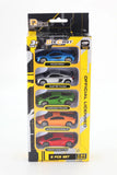 D-Power 1:64 Diecast Car Set – 5pc (McLaren 600LT, Audi R8 2019, Lamborghini Revuelto 2024 & More)