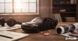 D-Power 1:36 Diecast Dodge Challenger SRT Demon 2018 Car – Matte Black