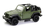 D-Power Diecast Jeep Rubicon 2021 – 1:36 Scale Model Car, Assorted Colors Green / Beige - 1pc