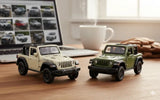 D-Power Diecast Jeep Rubicon 2021 – 1:36 Scale Model Car, Assorted Colors Green / Beige - 1pc