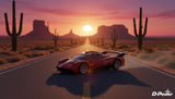 D-Power 1:64 Diecast Pagani Huayra R MATTE - Red