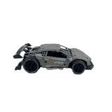 D-Power 1:32 scale Diecast Pull Back Car with Sounds  - Gray