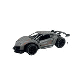 D-Power 1:32 scale Diecast Pull Back Car with Sounds  - Gray