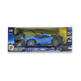 D-Power 1:18 4WD 27Mhz Spray Runner Full Function Rechargeable RC Drift Car – Blue