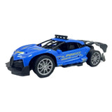 D-Power 1:18 4WD 27Mhz Spray Runner Full Function Rechargeable RC Drift Car – Blue