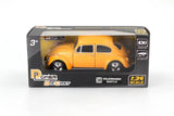 D-Power 1:36 Diecast Volkswagen Beetle 1967 – Matte Yellow
