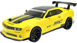 D-Power 1:10 Yellow Camaro 2.4GHz Remote Control Car With 7.4V USB Rechargeable Battery