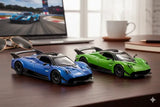 D-Power 1:36 Diecast Pagani Huayra R, Assorted Colors Blue / Green - 1pc
