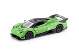D-Power 1:36 Diecast Pagani Huayra R, Assorted Colors Blue / Green - 1pc