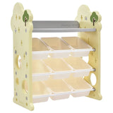 Little Angel Toys Organizer Cabinet With 14 Bins & Hook - Green