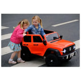 MYTS Remote Control Electric SUV Jeep With LED Lights - Orange