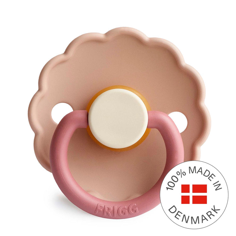 Frigg Daisy Latex Baby Pacifier 0-6M, 1Pack, Peony - Size 1 - Laadlee