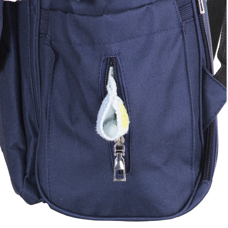 Polka Tots Maternity Backpack - Stylish Blue Cat - Laadlee