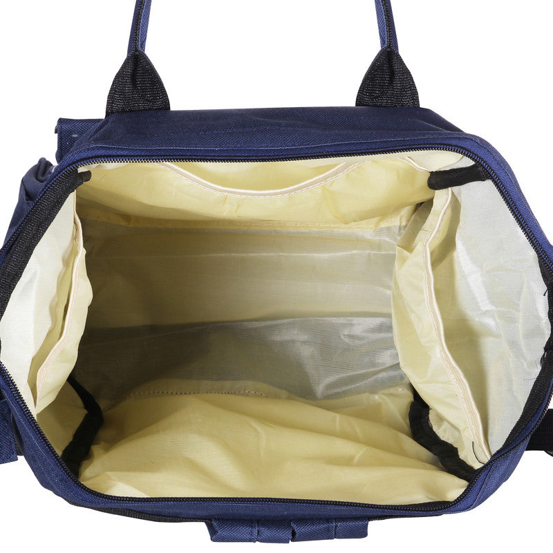 Polka Tots Maternity Backpack - Stylish Blue Cat - Laadlee