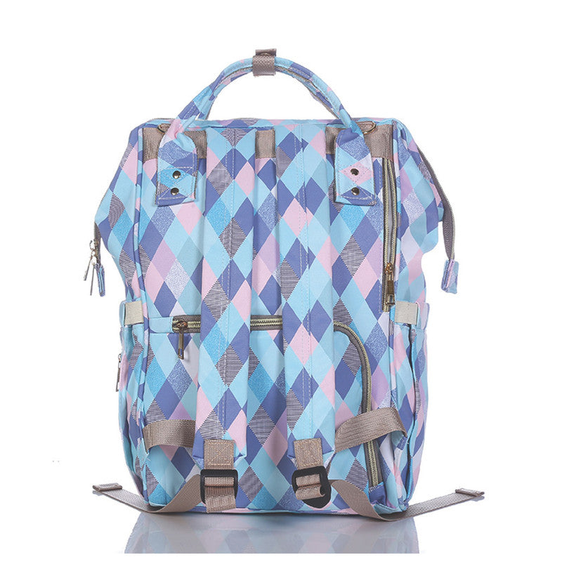 Polka Tots Diaper Bag - Checkered - Laadlee