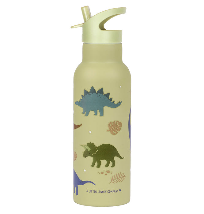 A Little Lovely Company Stainless Steel Water Bottle 500ml - Dinosaurs