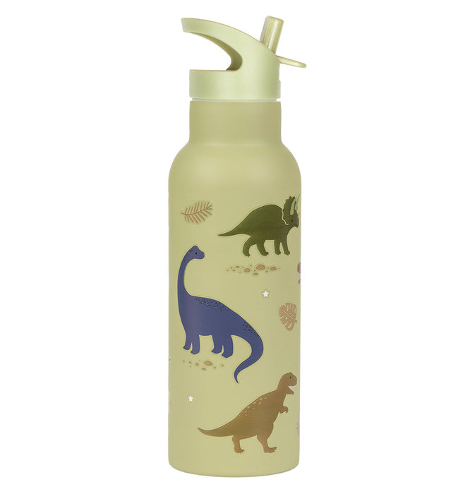 A Little Lovely Company Stainless Steel Water Bottle 500ml - Dinosaurs