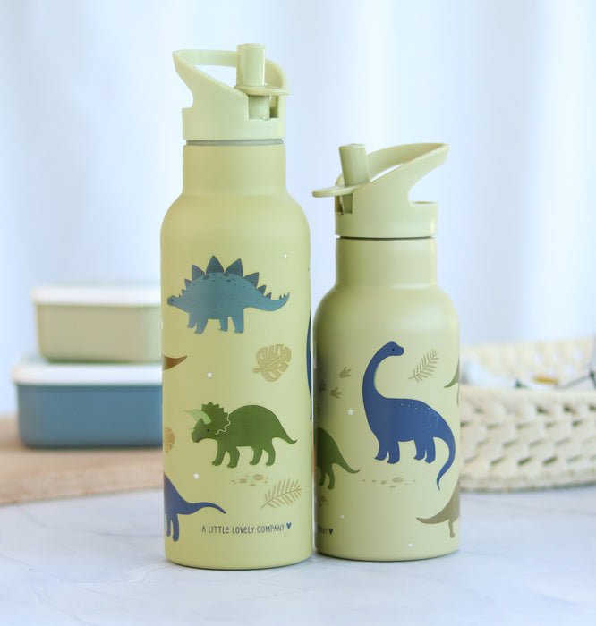 A Little Lovely Company Stainless Steel Water Bottle 500ml - Dinosaurs