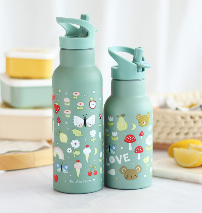 A Little Lovely Company Stainless Steel Water Bottle 500ml - Joy