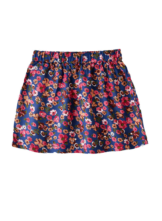 Jelliene Girls Floral Print Skirt