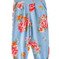 Jelliene Girls Floral Print Harem Pants - Blue