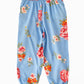 Jelliene Girls Floral Print Harem Pants - Blue