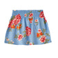 Jelliene Floral Print Skirt - Blue